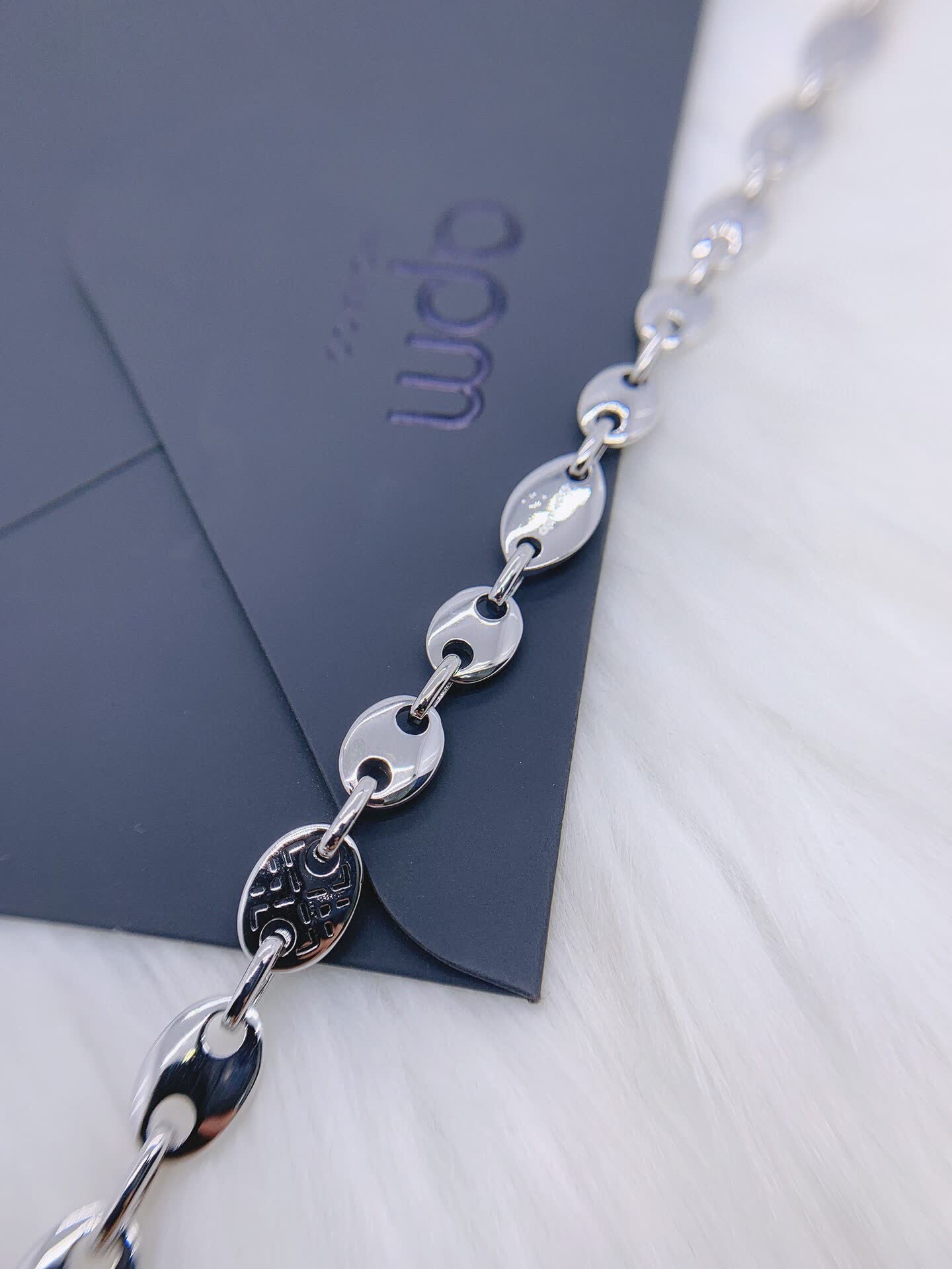APM Monaco Silver Evil Eye Necklace